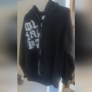 RARE BLINK 182 TOUR Zip Up Hoodie 2004 Medium